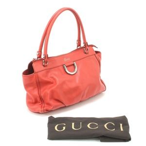 Gucci Abbey Line Handbag Red